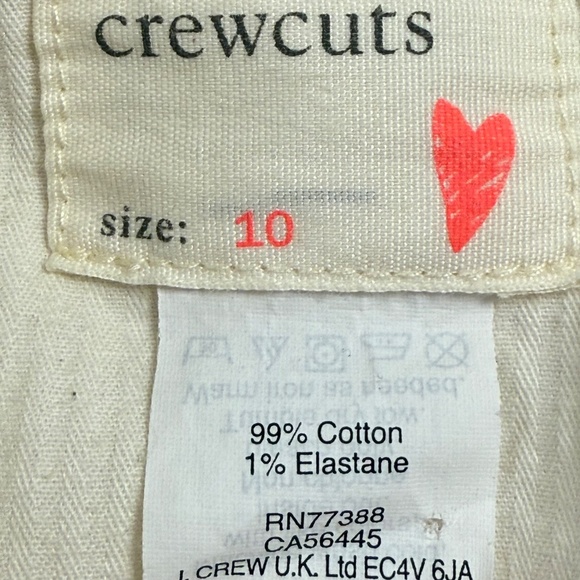 Crewcuts By J. Crew Girls Cream Denim Jean Jacket, Button Front, Embroidered 10 - Picture 10 of 16